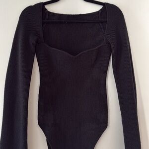 Elegant Black Knit Top